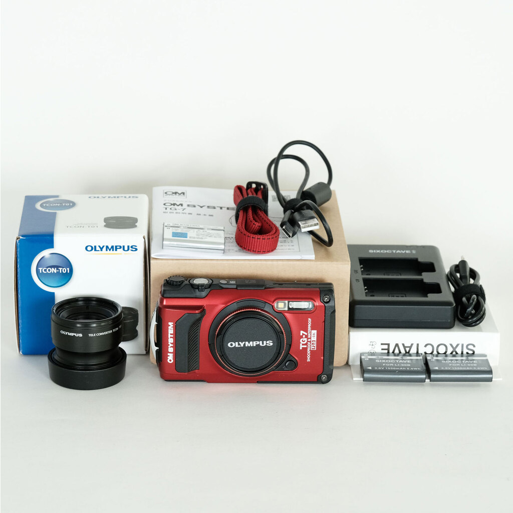 OM SYSTEM TG-7 未使用品 レッド OM SYSTEM [新品]OM オーエムシステム Tough TG-7 レッド