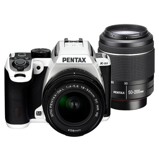PENTAX K-S2 ダブルズームキット ホワイト×レーシングストライプ