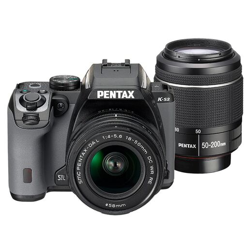 PENTAX K-S2 ダブルズームキット ブラック×レーシングストライプ