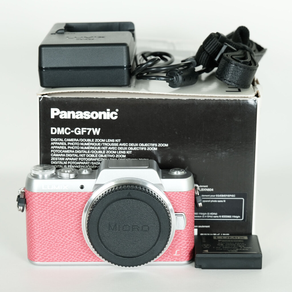 ミラーレス LUMIX DMC-GF7W ピンク LUMIX DMC-GF7W-P ダブルズームレンズキット [ピンク]の製品画像