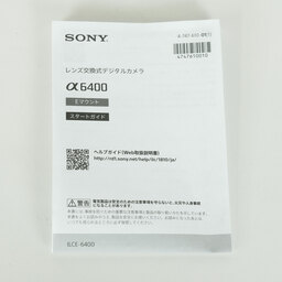 SONY α6400(ILCE-6400) SONY α6400(ILCE-6400)