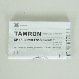 TAMRON SP 15-30mm F2.8 Di VC USD G2 A041N （ニコンF用）