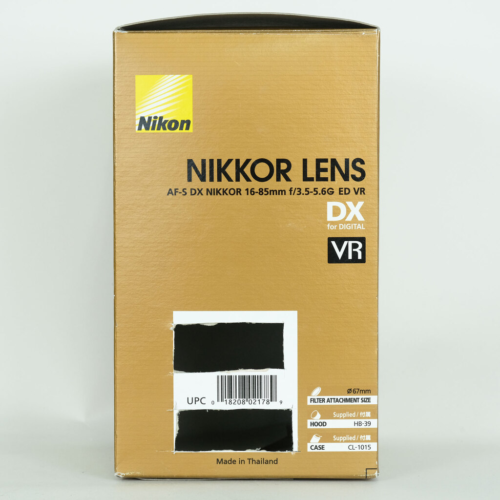 Nikon AF-S DX NIKKOR 16-85mm F3.5-5.6G ED VR