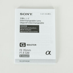 SONY FE 35mm F1.4 GM SEL35F14GM