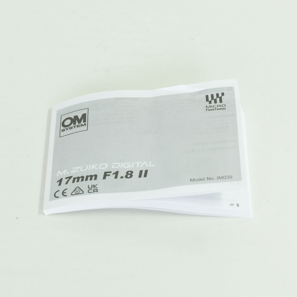 OM SYSTEM M.ZUIKO DIGITAL 17mm F1.8 II
