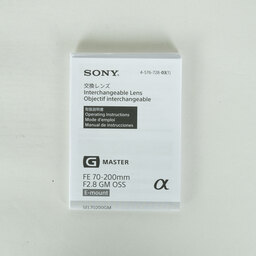 SONY FE 70-200mm F2.8 GM OSS SEL70200GM