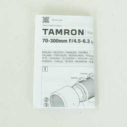 TAMRON 70-300mm F/4.5-6.3 Di III RXD (Model A047) [ニコンZ用]