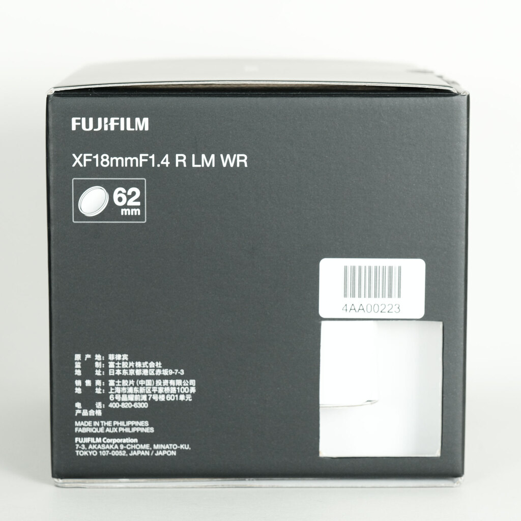 FUJIFILM XF18mmF1.4 R LM WR FUJIFILM XF18mmF1.4 R LM WR