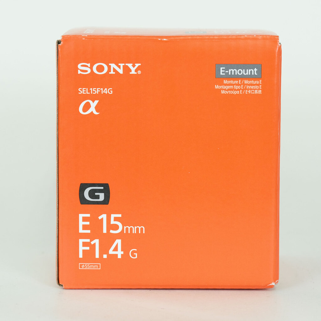 SONY E 15mm F1.4 G SEL15F14G
