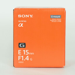 SONY E 15mm F1.4 G SEL15F14G