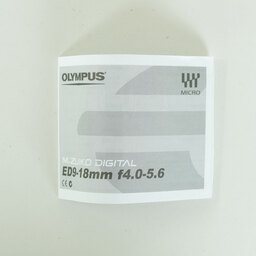 OLYMPUS M.ZUIKO DIGITAL ED 9‑18mm F4.0-5.6