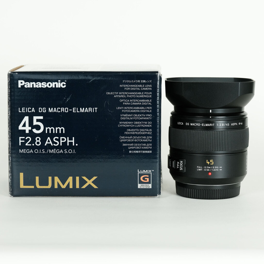 Panasonic LEICA DG MACRO-ELMARIT 45mm F2.8 ASPH. MEGA O.I.S.の出品