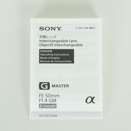SONY FE 50mm F1.4 GM SEL50F14GM SONY FE 50mm F1.4 GM SEL50F14GM
