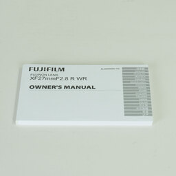 FUJIFILM XF27mmF2.8 R WR FUJIFILM XF27mmF2.8 R WR