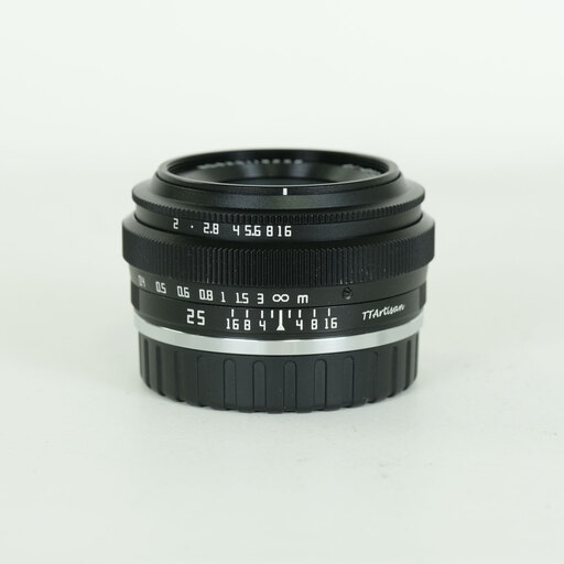 銘匠光学 TTArtisan 25mm F2 C (フジフイルムX用) ブラック