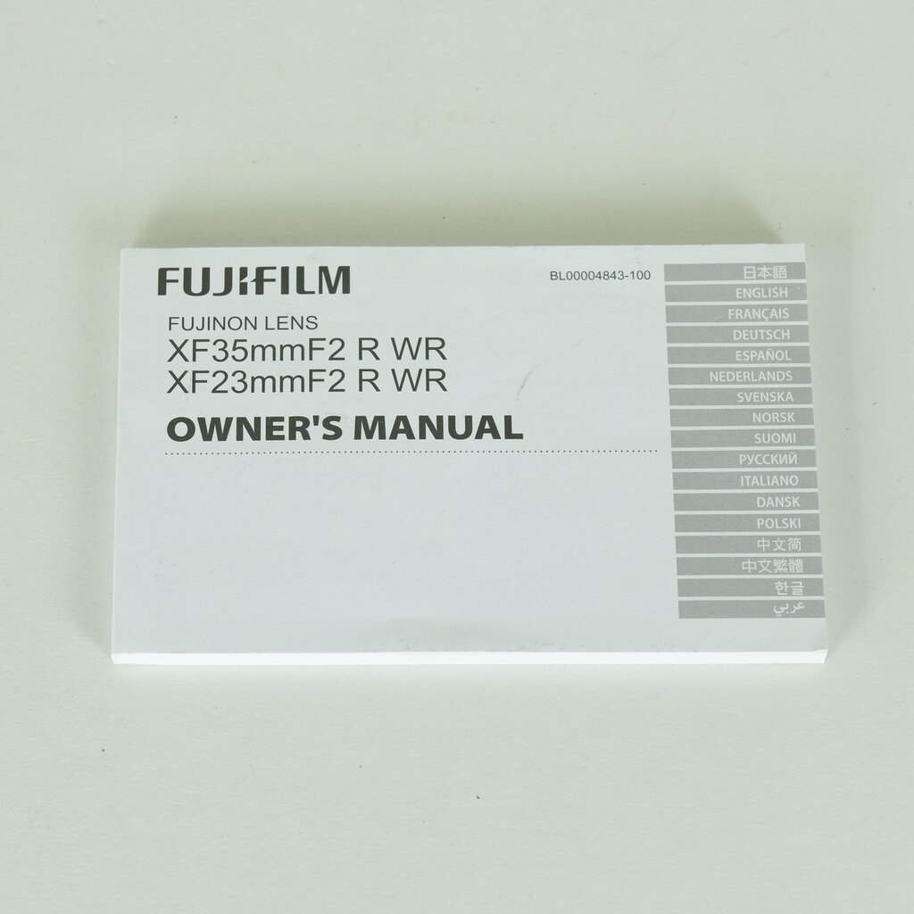 FUJIFILM XF23mmF2 R WR