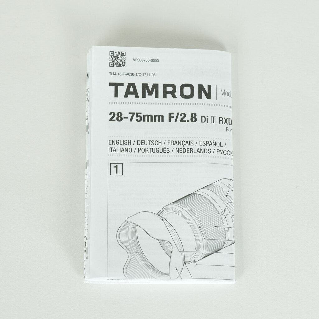 TAMRON 28-75mm F/2.8 Di III RXD (Model A036) [ソニーE用]