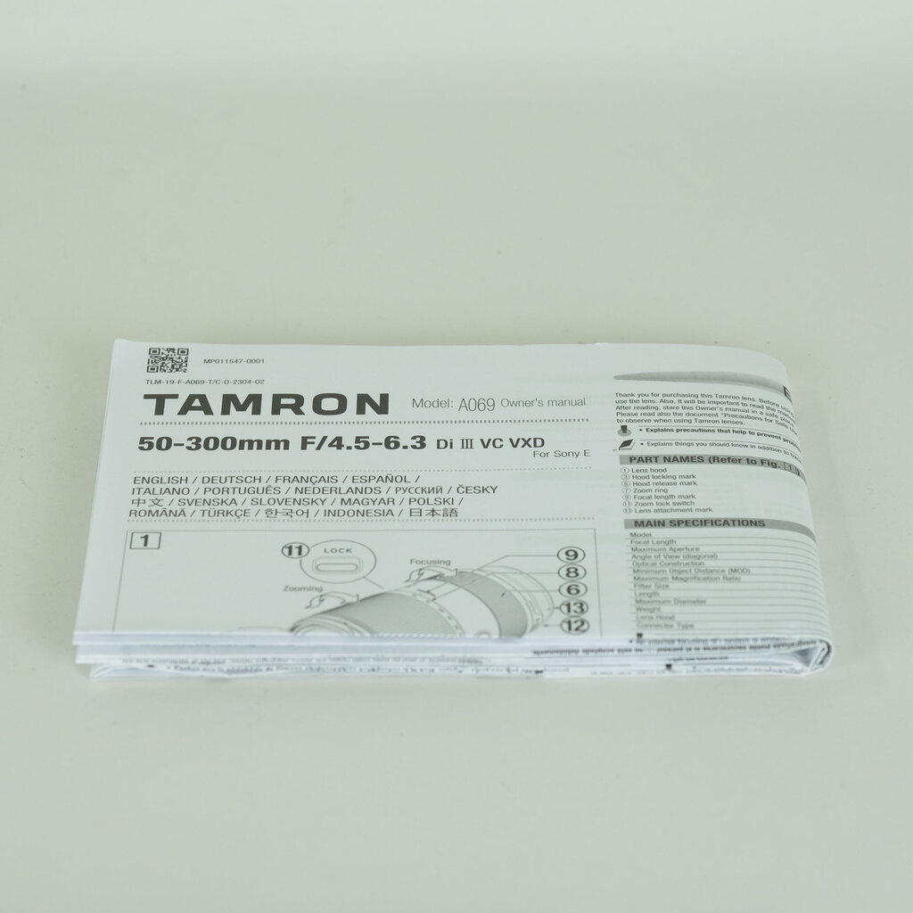 TAMRON 50-300mm F/4.5-6.3 Di III VC VXD (Model A069) [ソニーE用]
