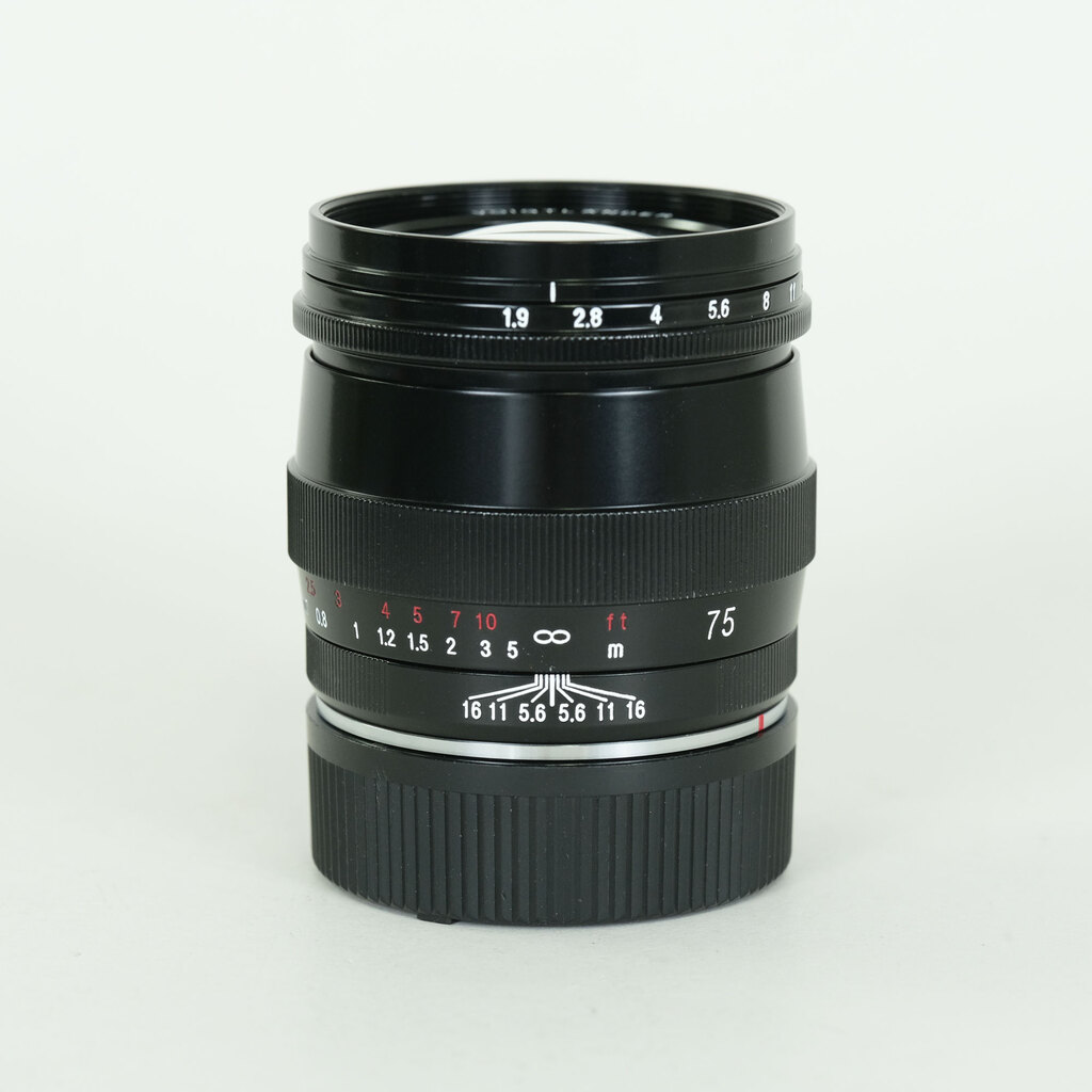 コシナ フォクトレンダー ULTRON 75mm F1.9 SC シングルコート ブラックペイント ライカM用