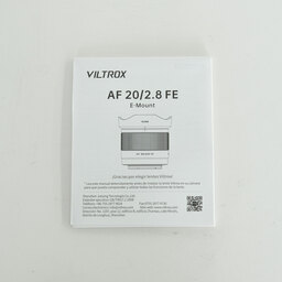 VILTROX AF 20mm F2.8 AIR STM ASPH ED IF（ソニーE用）