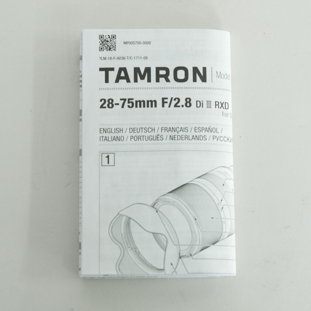TAMRON 28-75mm F/2.8 Di III RXD (Model A036) [ソニーE用]