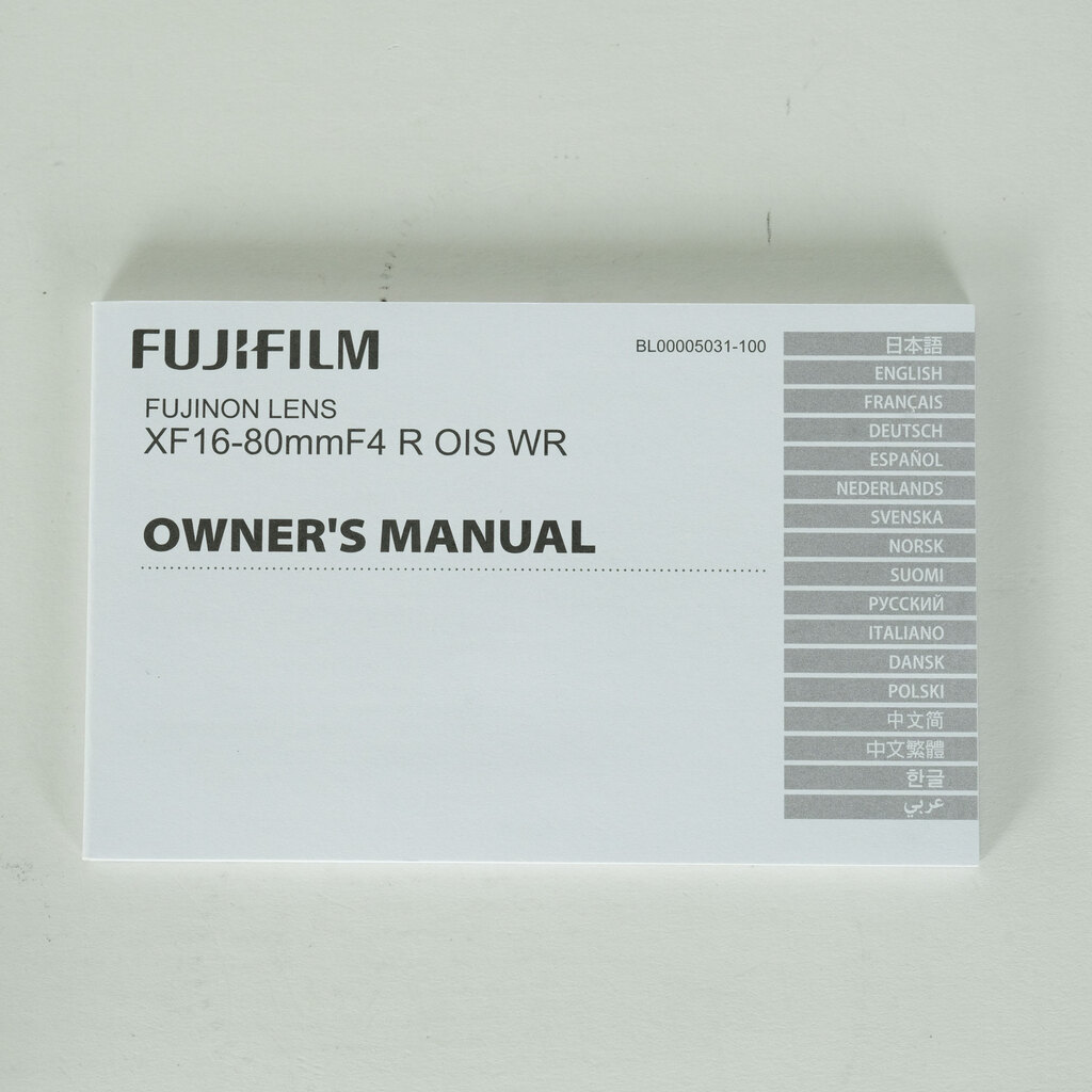 FUJIFILM XF16-80mmF4 R OIS WR