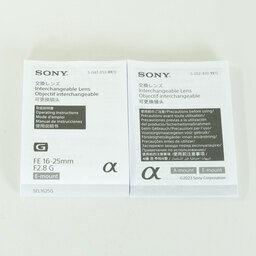 SONY FE 16-25mm F2.8 G SEL1625G