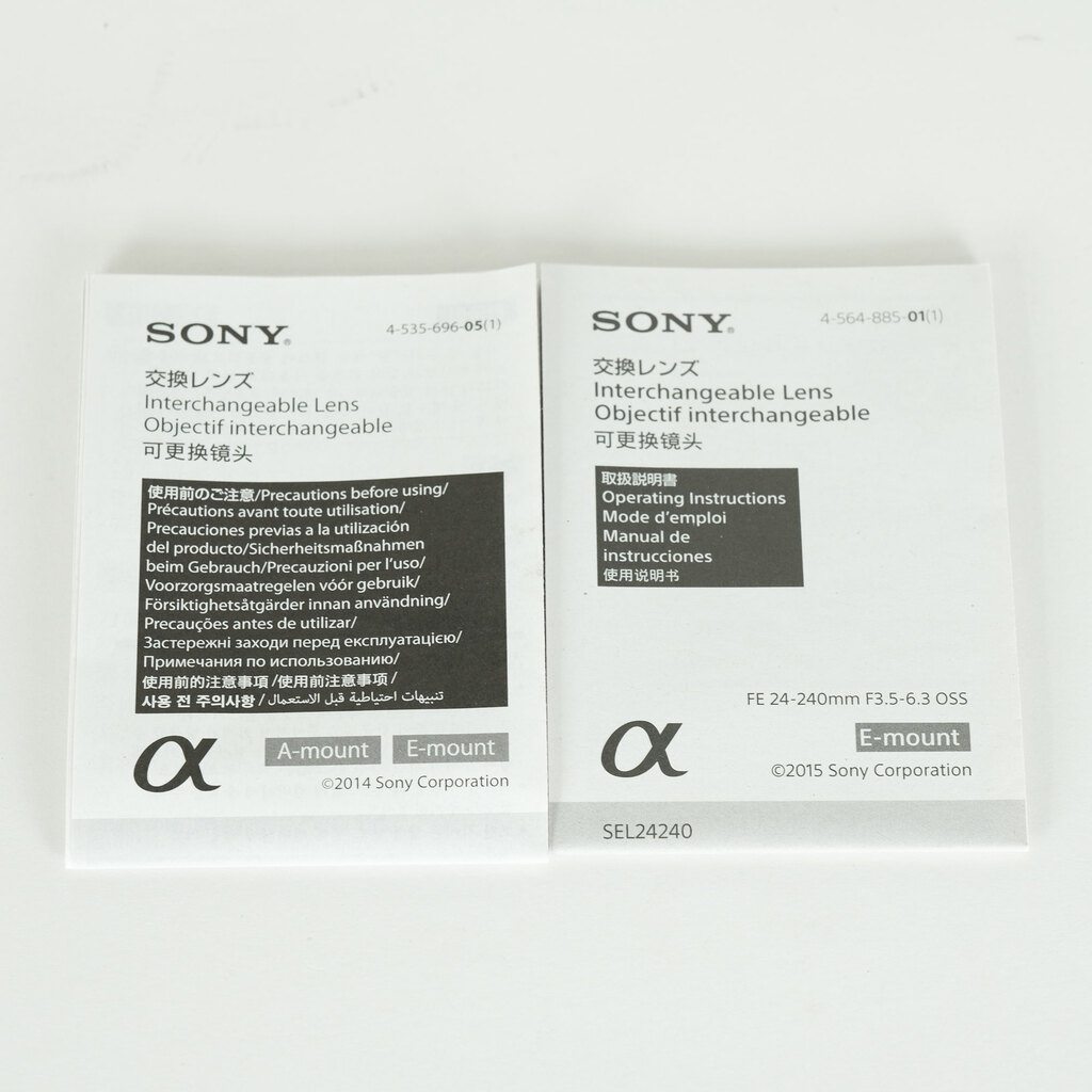 SONY FE 24-240mm F3.5-6.3 OSS SEL24240