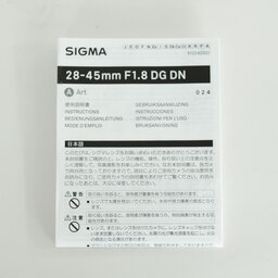 SIGMA 28-45mm F1.8 DG DN｜Art [ソニーE用]