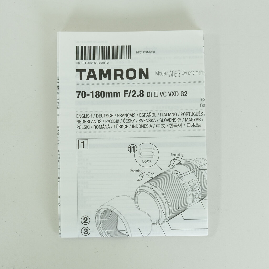 TAMRON 70-180mm F/2.8 Di III VC VXD G2（Model A065）[ニコンZ用]
