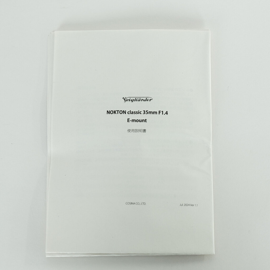 Voigtlander NOKTON classic 35mm F1.4 [ソニーE用]