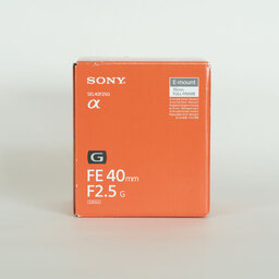 SONY FE 40mm F2.5 G SEL40F25G