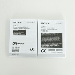SONY FE 35mm F1.4 GM SEL35F14GM SONY FE 35mm F1.4 GM SEL35F14GM
