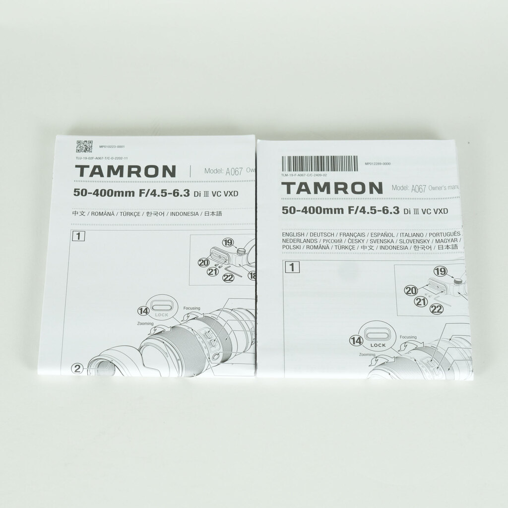 TAMRON 50-400mm F/4.5-6.3 Di III VC VXD (Model A067) [ソニーE用]