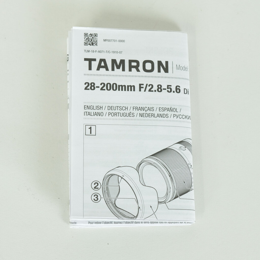 TAMRON 28-200mm F/2.8-5.6 Di III RXD (Model A071) [ソニーE用]