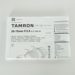 TAMRON 28-75mm F/2.8 Di III VXD G2 (Model A063) [ソニーE用]