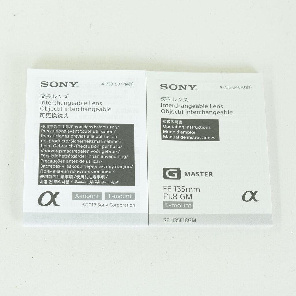 SONY FE 135mm F1.8 GM SEL135F18GM SONY FE 135mm F1.8 GM SEL135F18GM