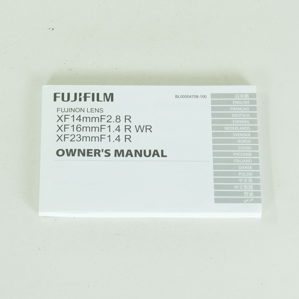 FUJIFILM XF16mmF1.4 R WR