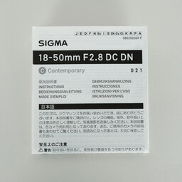 SIGMA 18-50mm F2.8 DC DN｜Contemporary [キヤノンRF用]