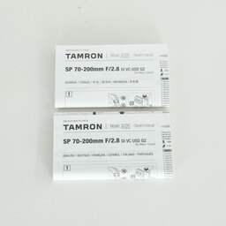TAMRON SP 70-200mm F/2.8 Di VC USD G2（Model A025）[キヤノン用]