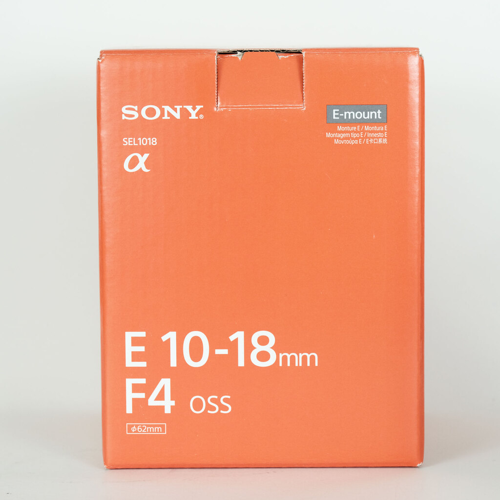 SONY E 10-18mm F4 OSS SEL1018