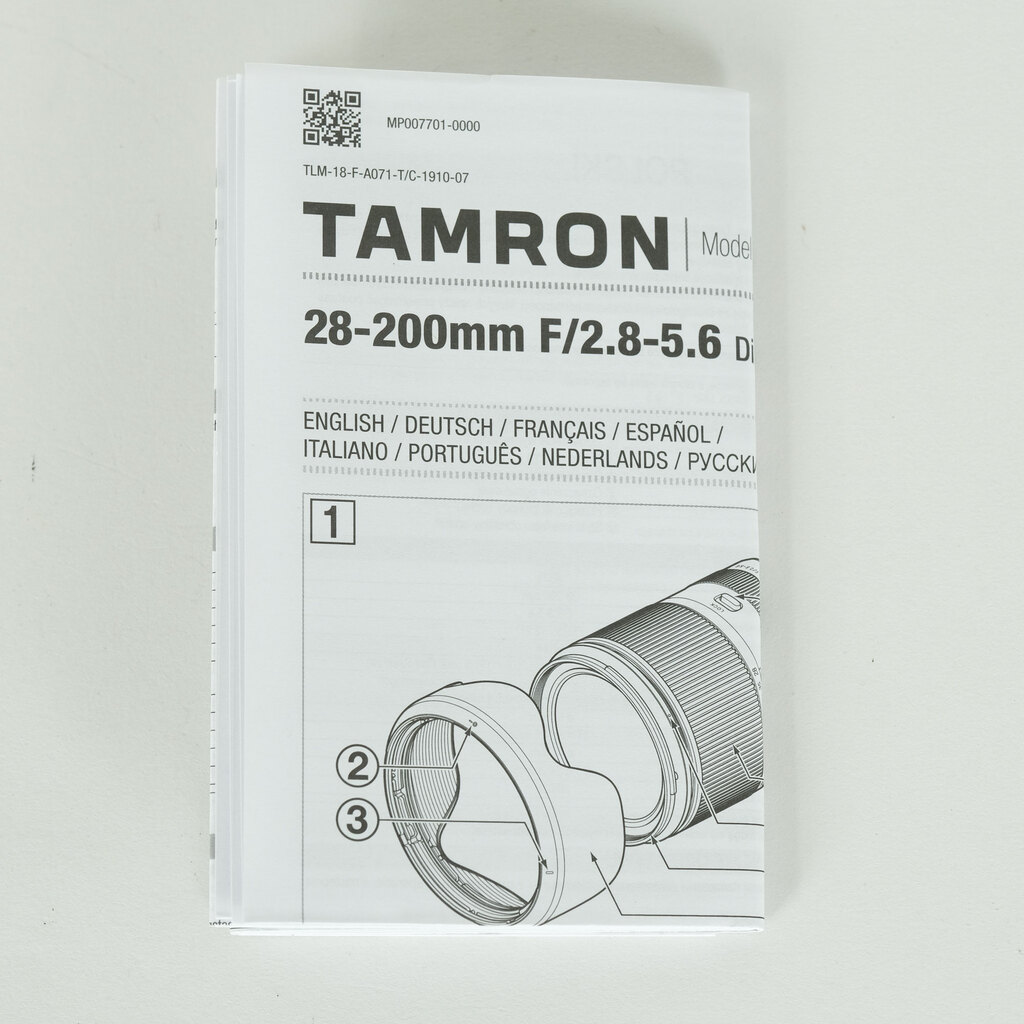 TAMRON 28-200mm F/2.8-5.6 Di III RXD (Model A071) [ソニーE用]