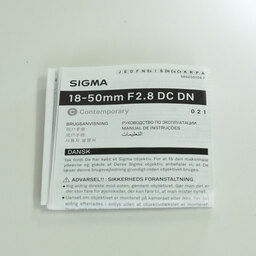 SIGMA 18-50mm F2.8 DC DN｜Contemporary [ソニーE用]