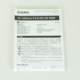 SIGMA 70-200mm F2.8 DG OS HSM｜Sports [キヤノン用]
