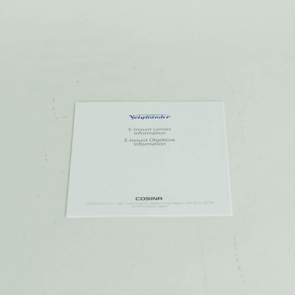 Voigtlander NOKTON 50mm F1.2 Aspherical E-mount (ソニーE用)