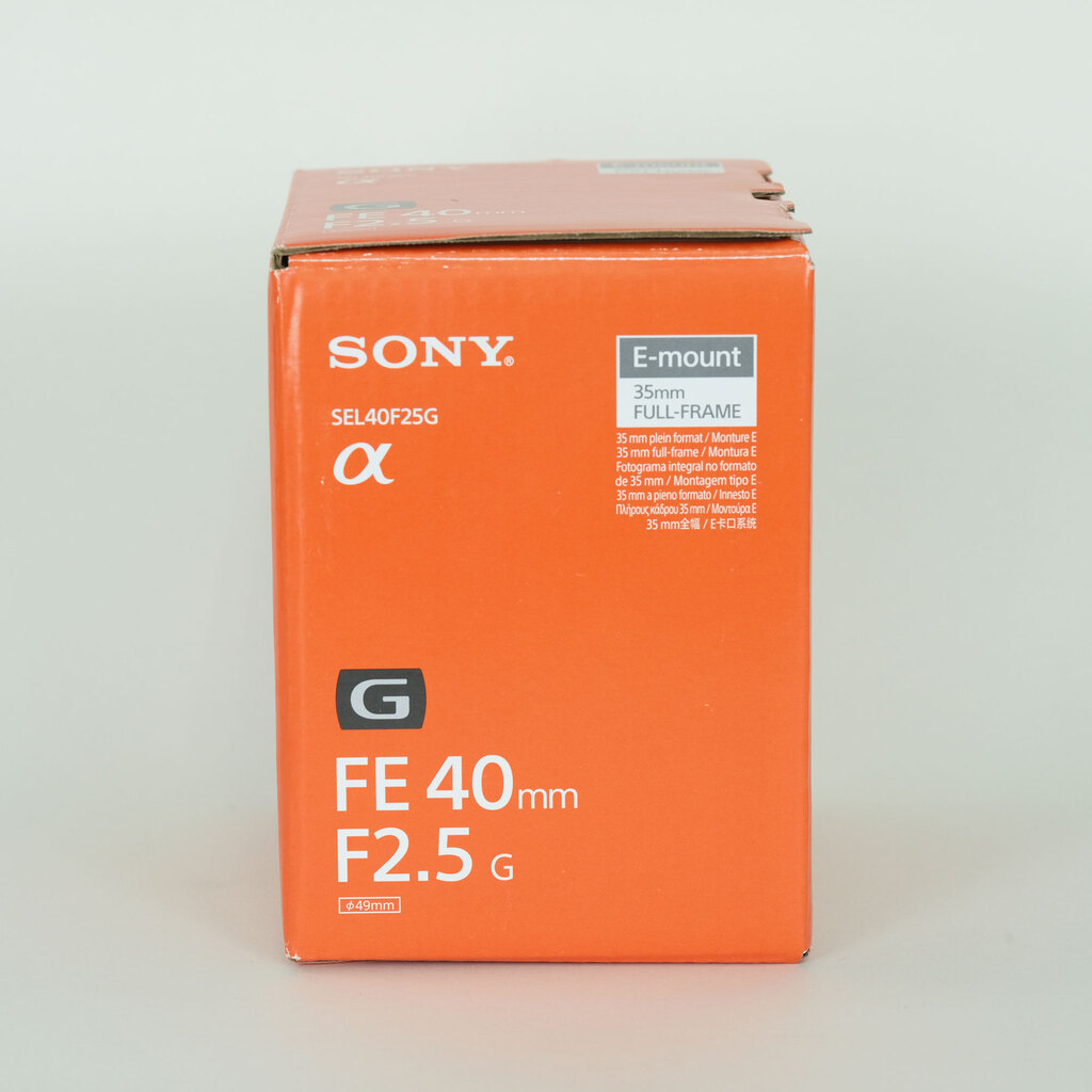 SONY FE 40mm F2.5 G SEL40F25G