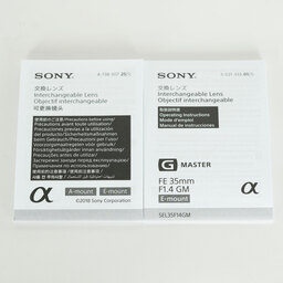 SONY FE 35mm F1.4 GM SEL35F14GM