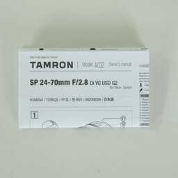TAMRON SP 24-70mm F/2.8 Di VC USD G2（Model A032）[キヤノンEF用]