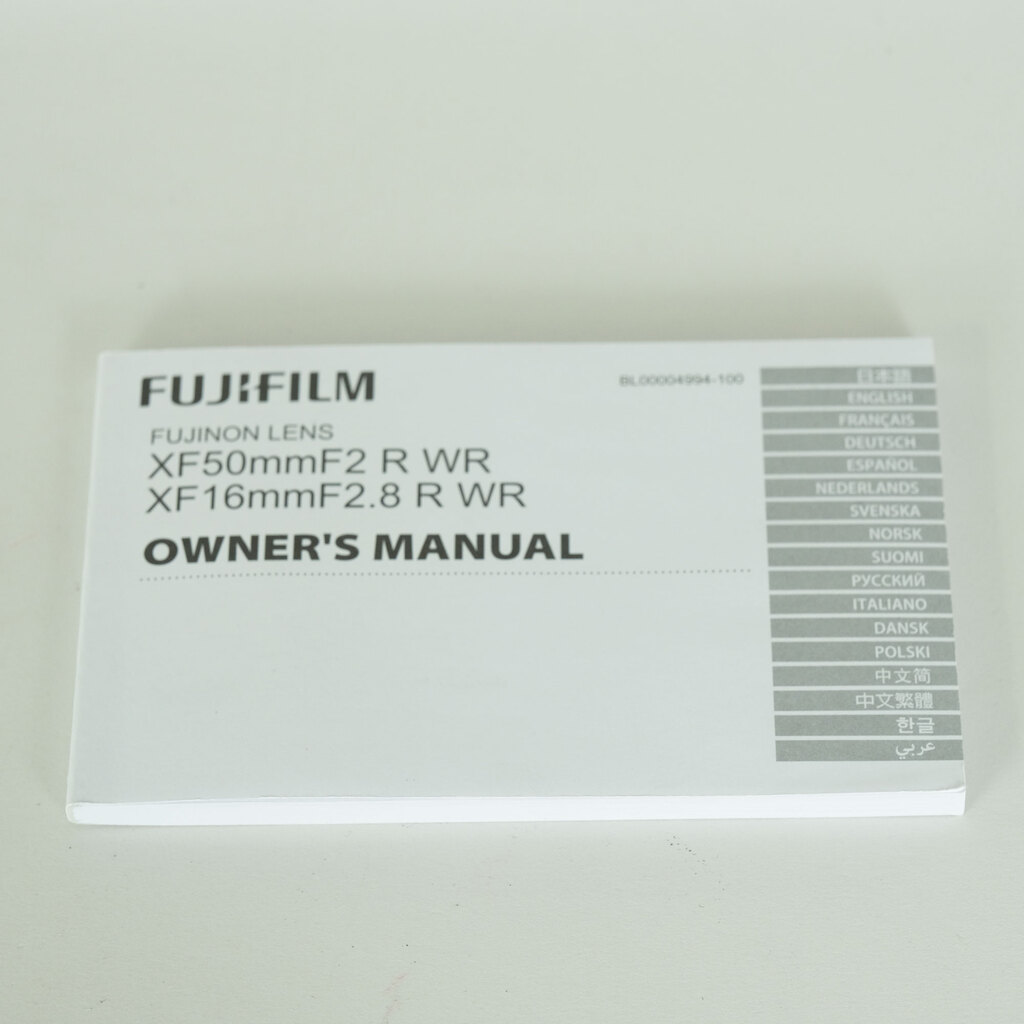 FUJIFILM XF16mmF2.8 R WR