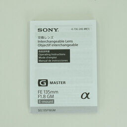 SONY FE 135mm F1.8 GM SEL135F18GM SONY FE 135mm F1.8 GM SEL135F18GM